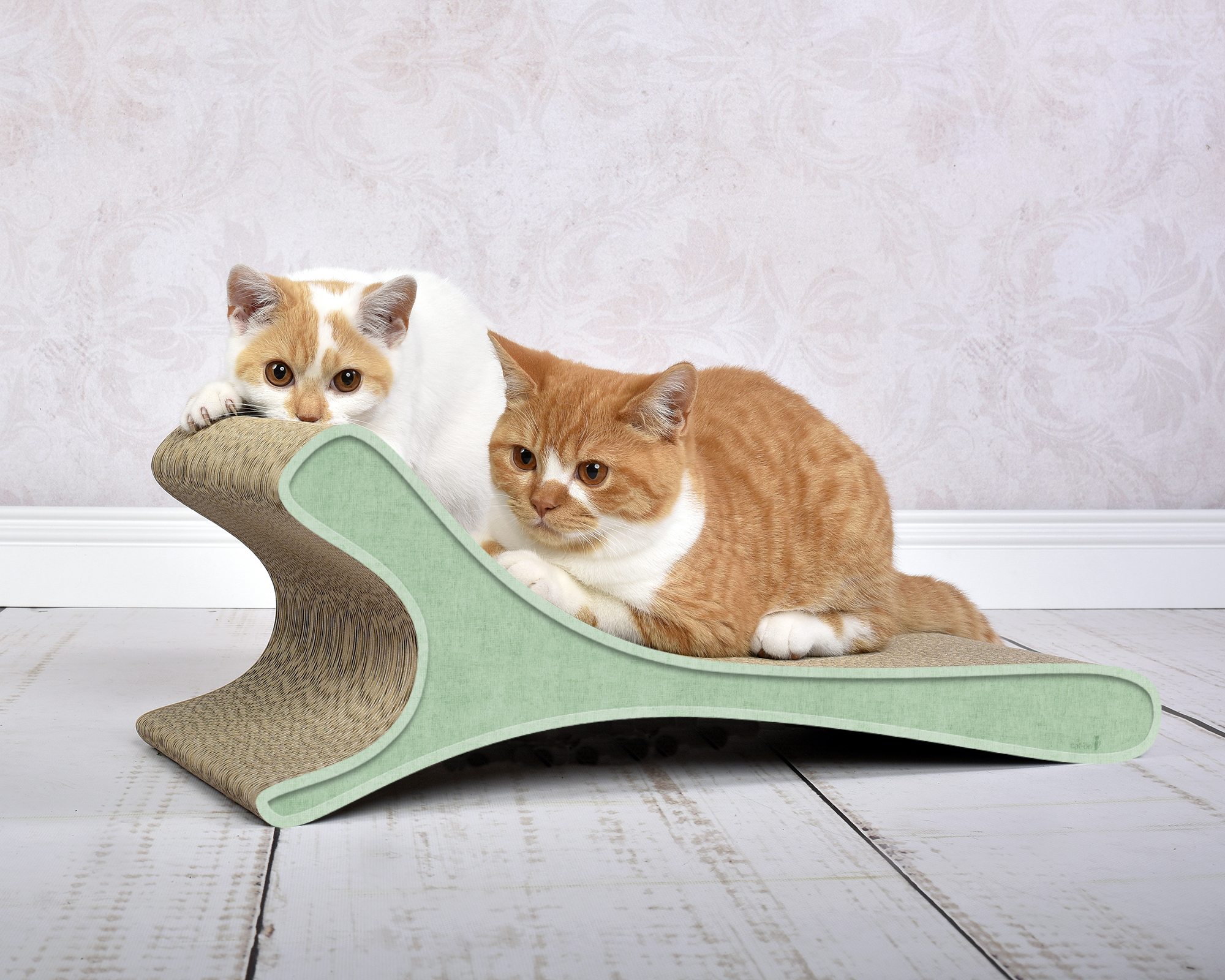 FELINE Kratzbrett für Katzen, hemlock mintgrün (006h)