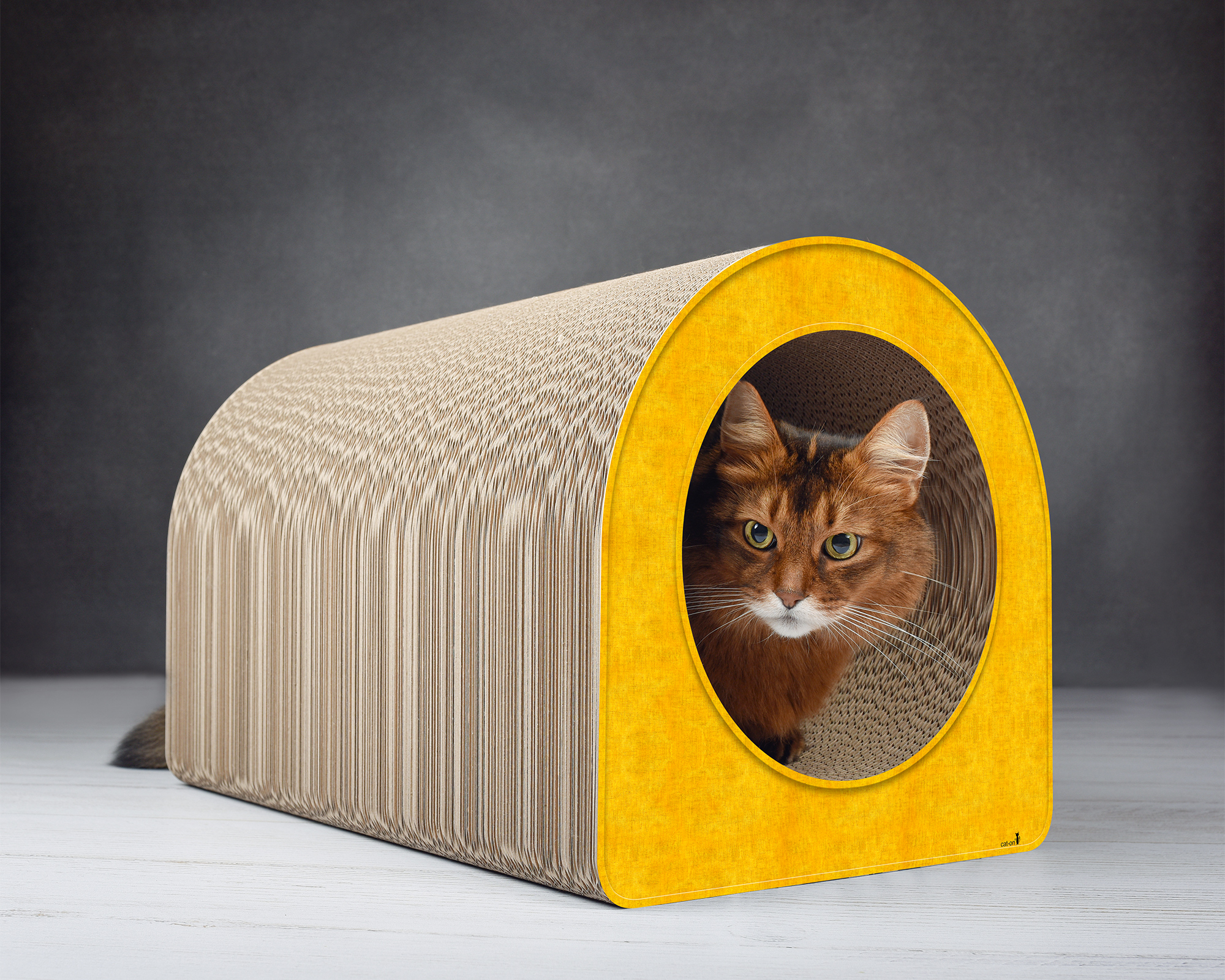 LE TUBE L – Großer Katzentunnel Ø 25 cm, dunkelgelb (004e)