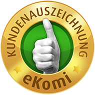 eKomi Gold Seal – over 4,700 verified reviews