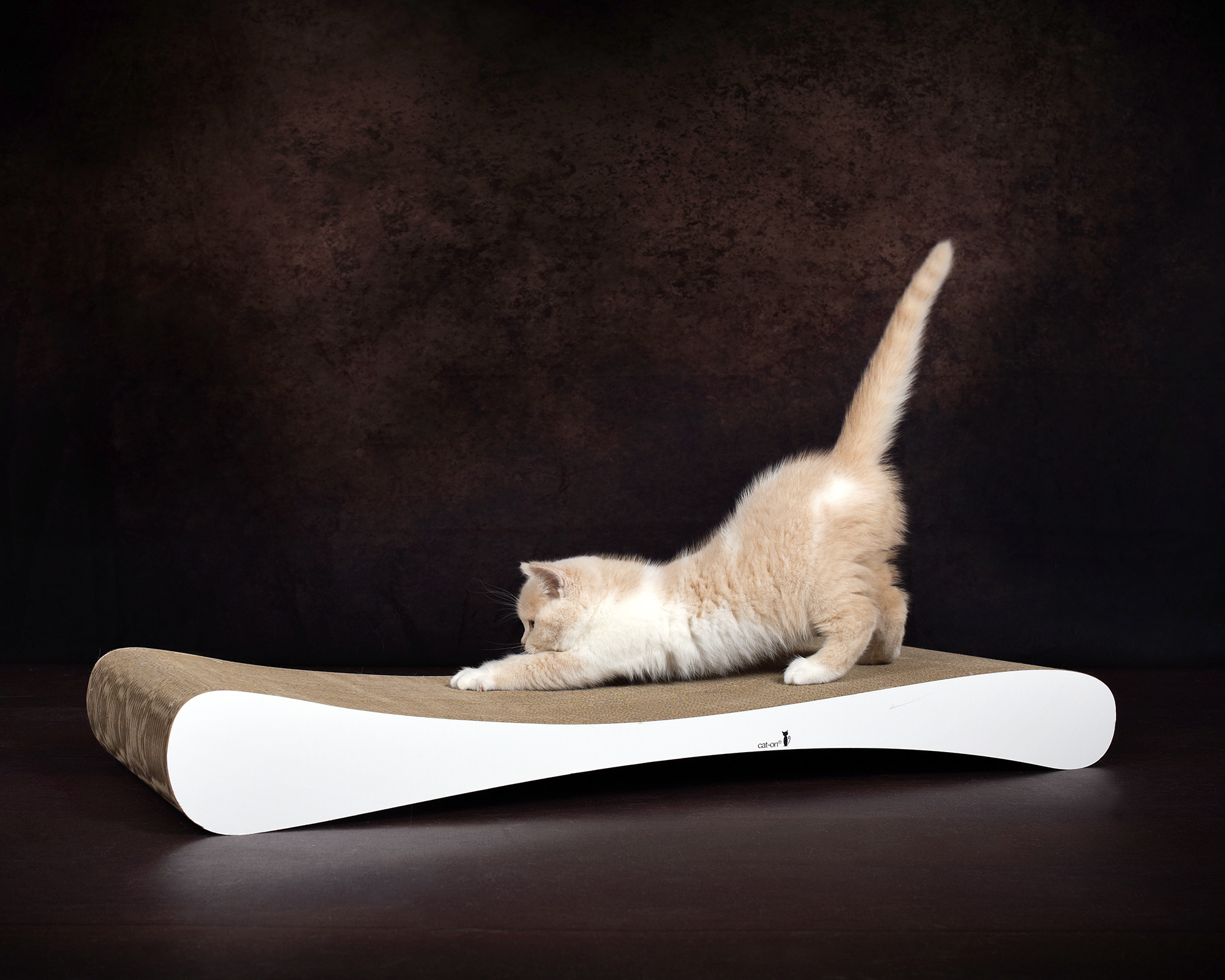 GRATTOIR SLIM LINE – griffoir moderne en carton pour chats de cat-on Planche à griffer design GRATTOIR SLIM LINE en carton ondulé robuste de cat-on