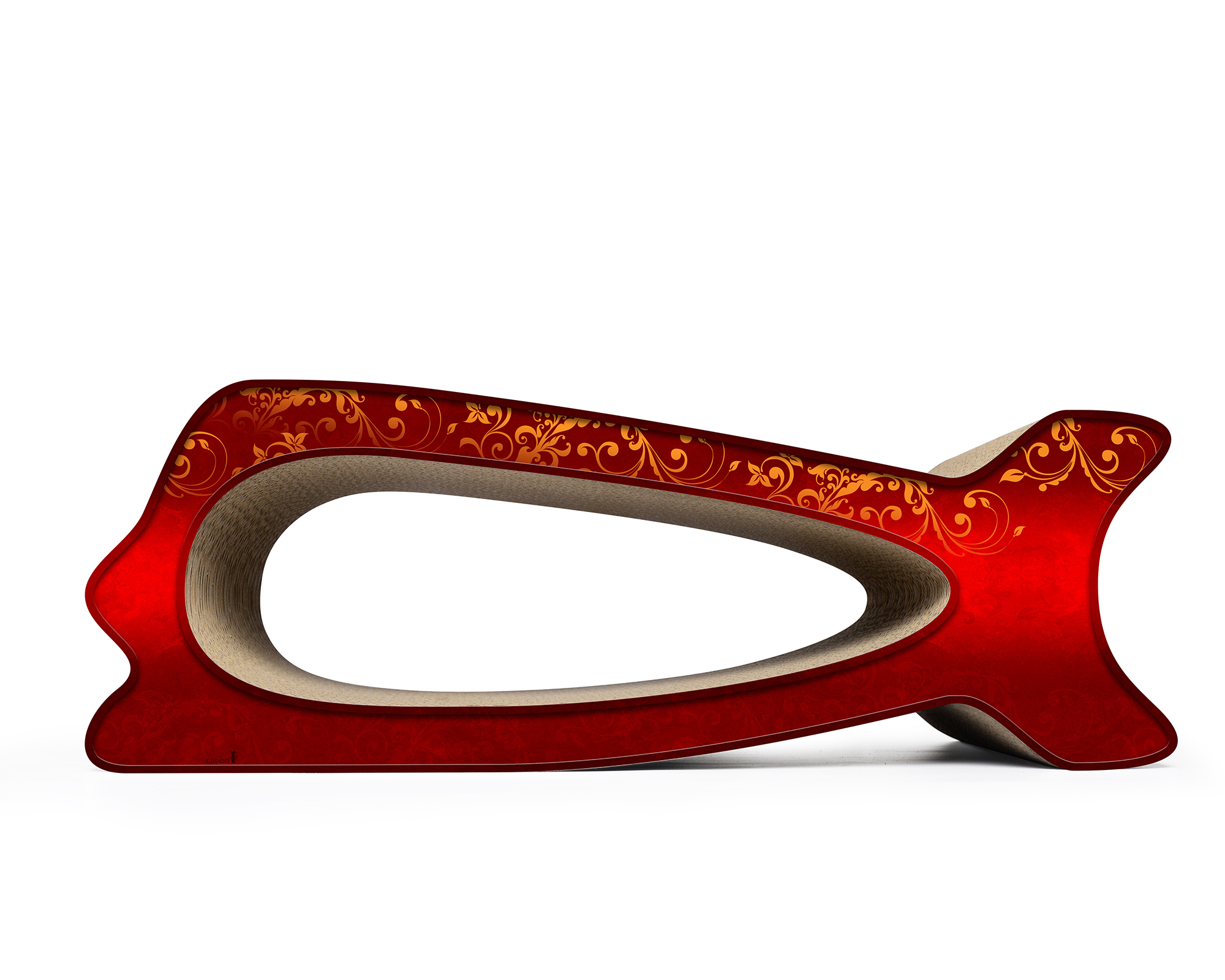 LA BALEINE (030) – farbintensives Wal-Kratzmöbel, handgefertigt.