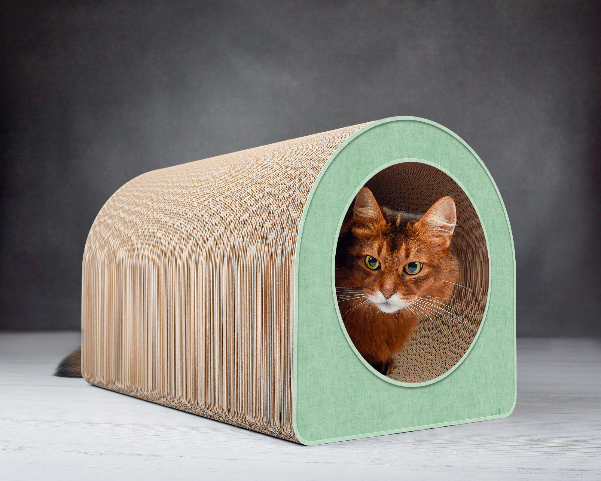 LE TUBE L – Großer Katzentunnel Ø 25 cm, hemlock mintgrün (006h)