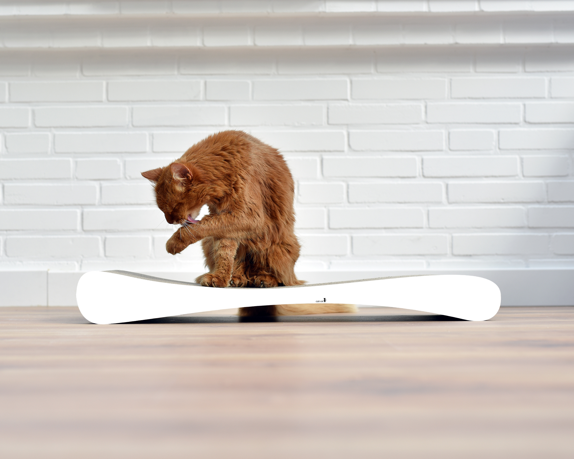 GRATTOIR SLIM LINE – griffoir moderne en carton pour chats de cat-on Planche à griffer design GRATTOIR SLIM LINE en carton ondulé robuste de cat-on